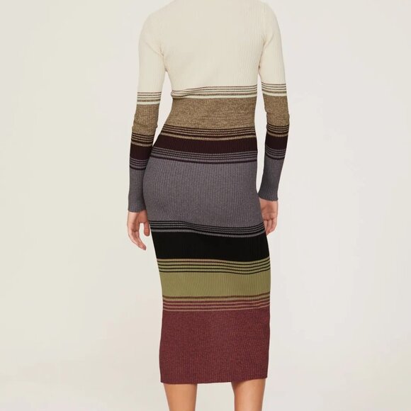 STAUD Sahara Stripe Shoko Sweater Dress XS - Picture 2 of 11